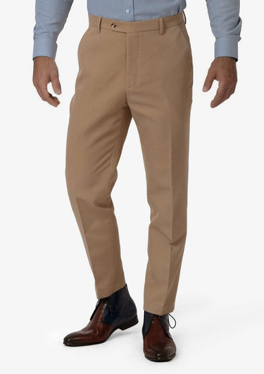 Camel Cotton Chino Pants - SARTORO