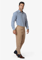 Camel Cotton Chino Pants - SARTORO658
