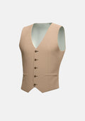 Camel Cotton Vest - SARTORO