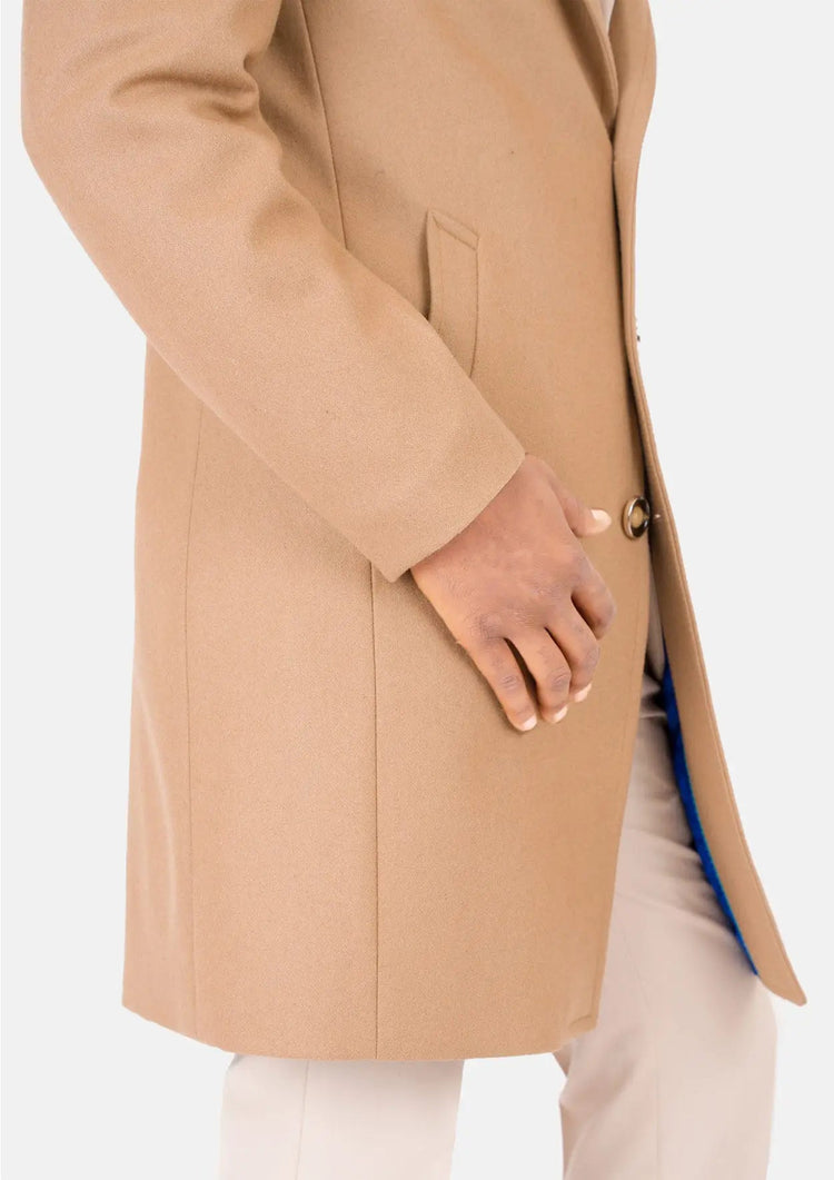 Camel Wool Classic Overcoat - SARTORO390