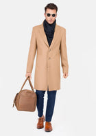 Camel Wool Classic Overcoat - SARTORO704