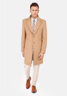Camel Wool Classic Overcoat - SARTORO895