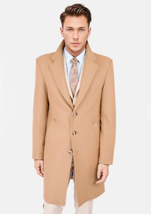 Camel Wool Classic Overcoat - SARTORO