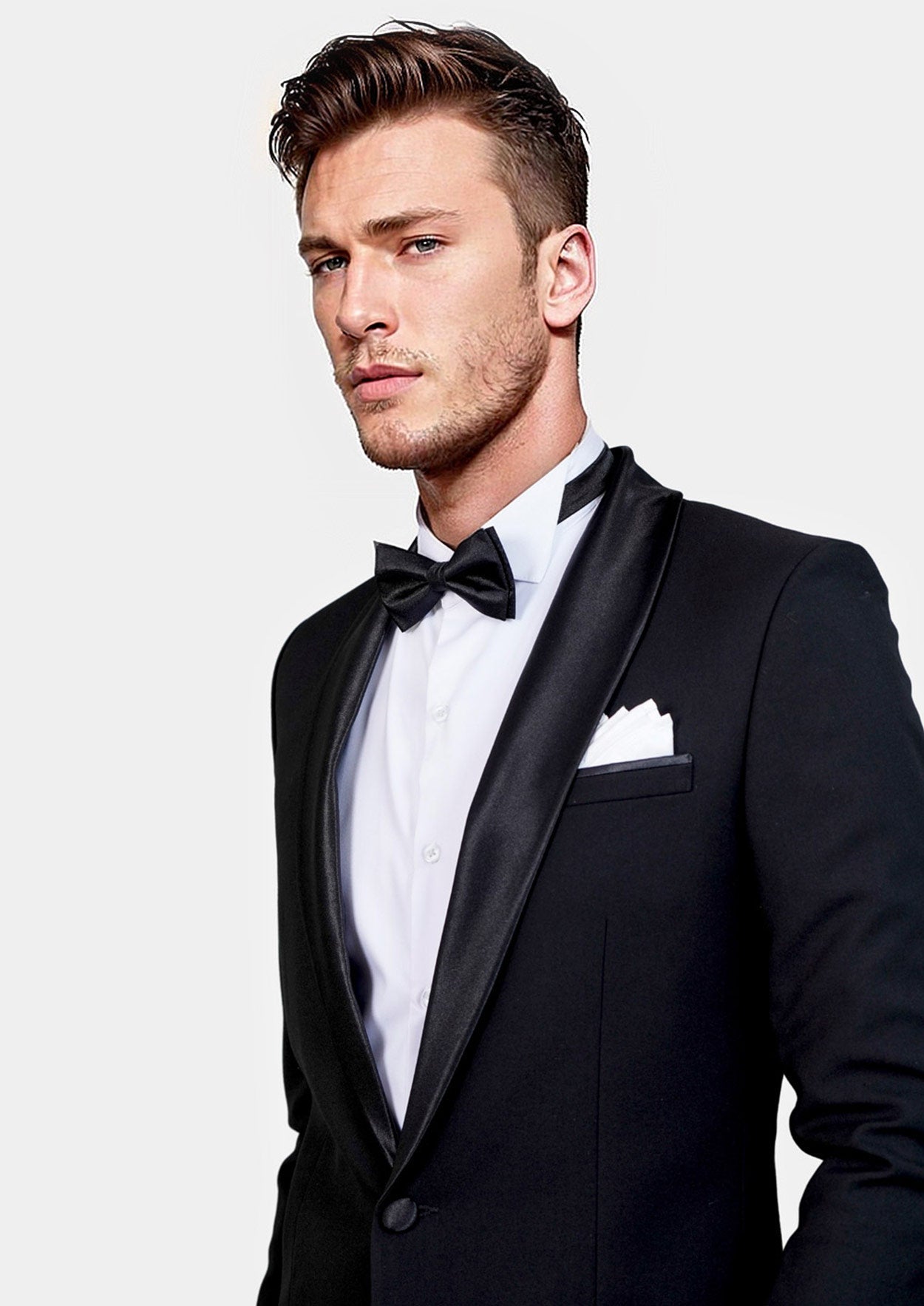 Carnegie Jet Black Twill Tuxedo - SARTORO