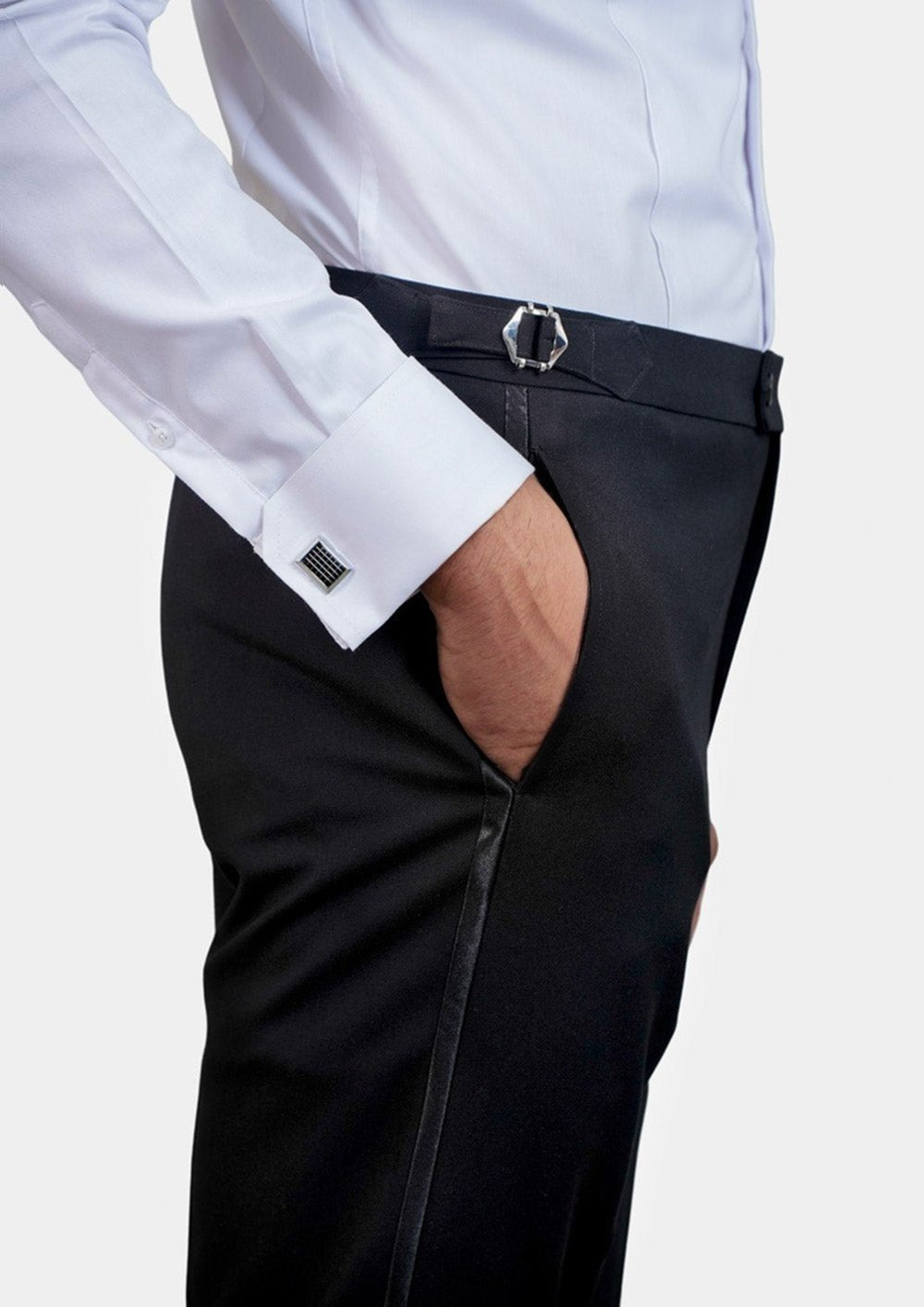 Carnegie Jet Black Twill Tuxedo - SARTORO