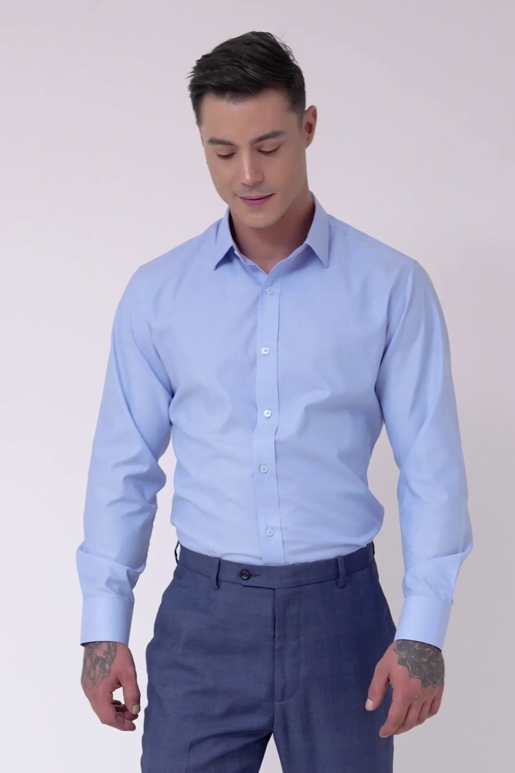 Blue Pinpoint Oxford Shirt