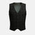 Charcoal Flannel Windowpane Vest - SARTORO