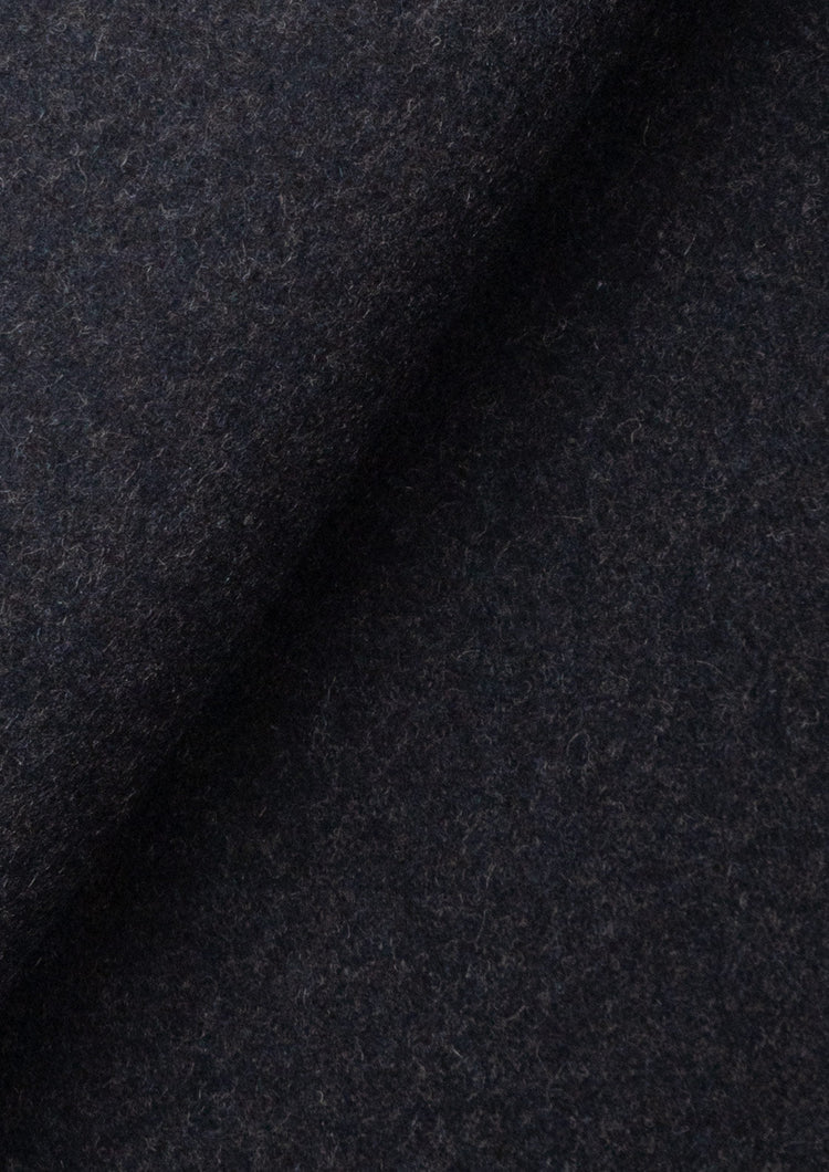 Charcoal Wool Signature Peacoat - SARTORO