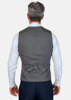 Charcoal Wool Vest - SARTORO841