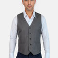 Charcoal Wool Vest - SARTORO