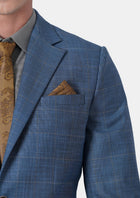 Thompson Sky Blue Windowpane Jacket - SARTORO922