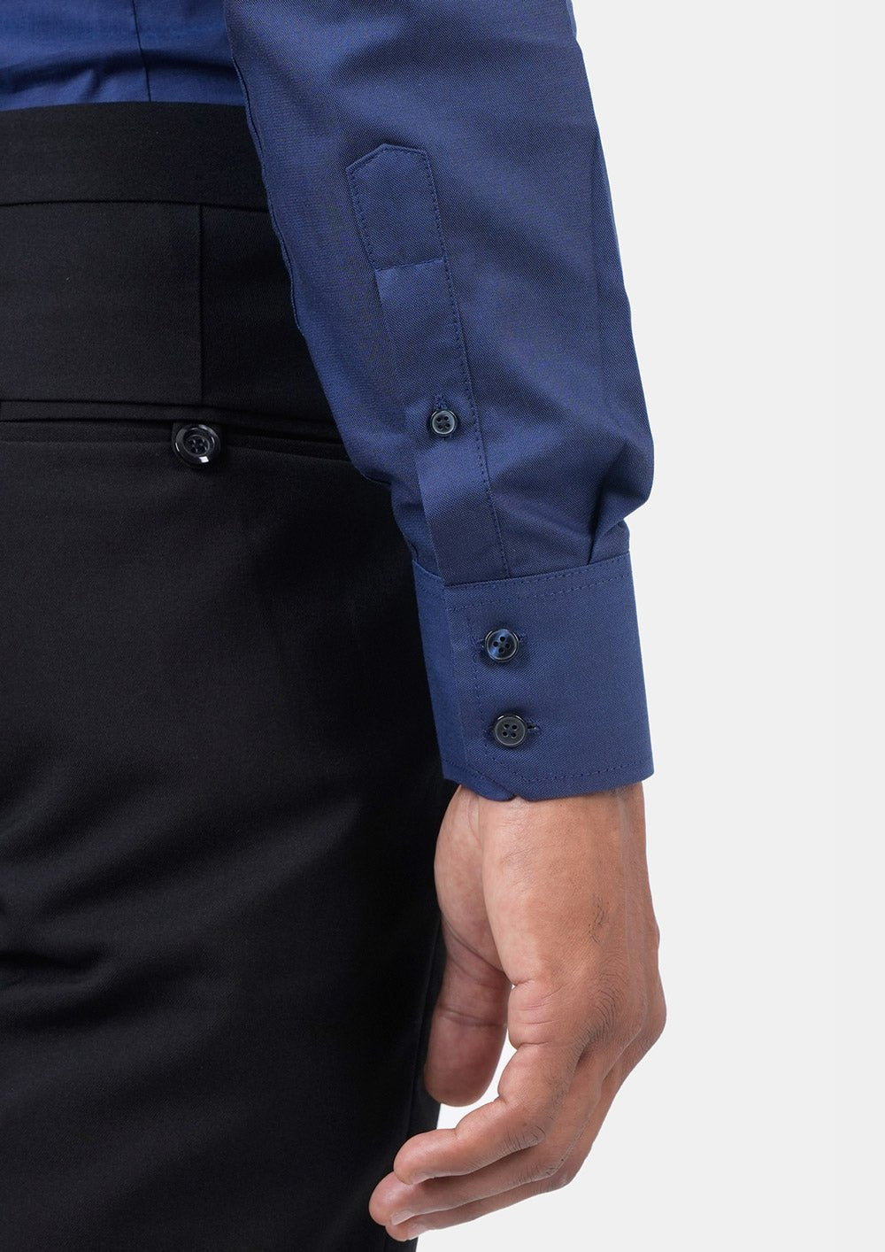 Cobalt Blue Micro Dobby Shirt - SARTORO