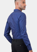 Cobalt Blue Micro Dobby Shirt - SARTORO