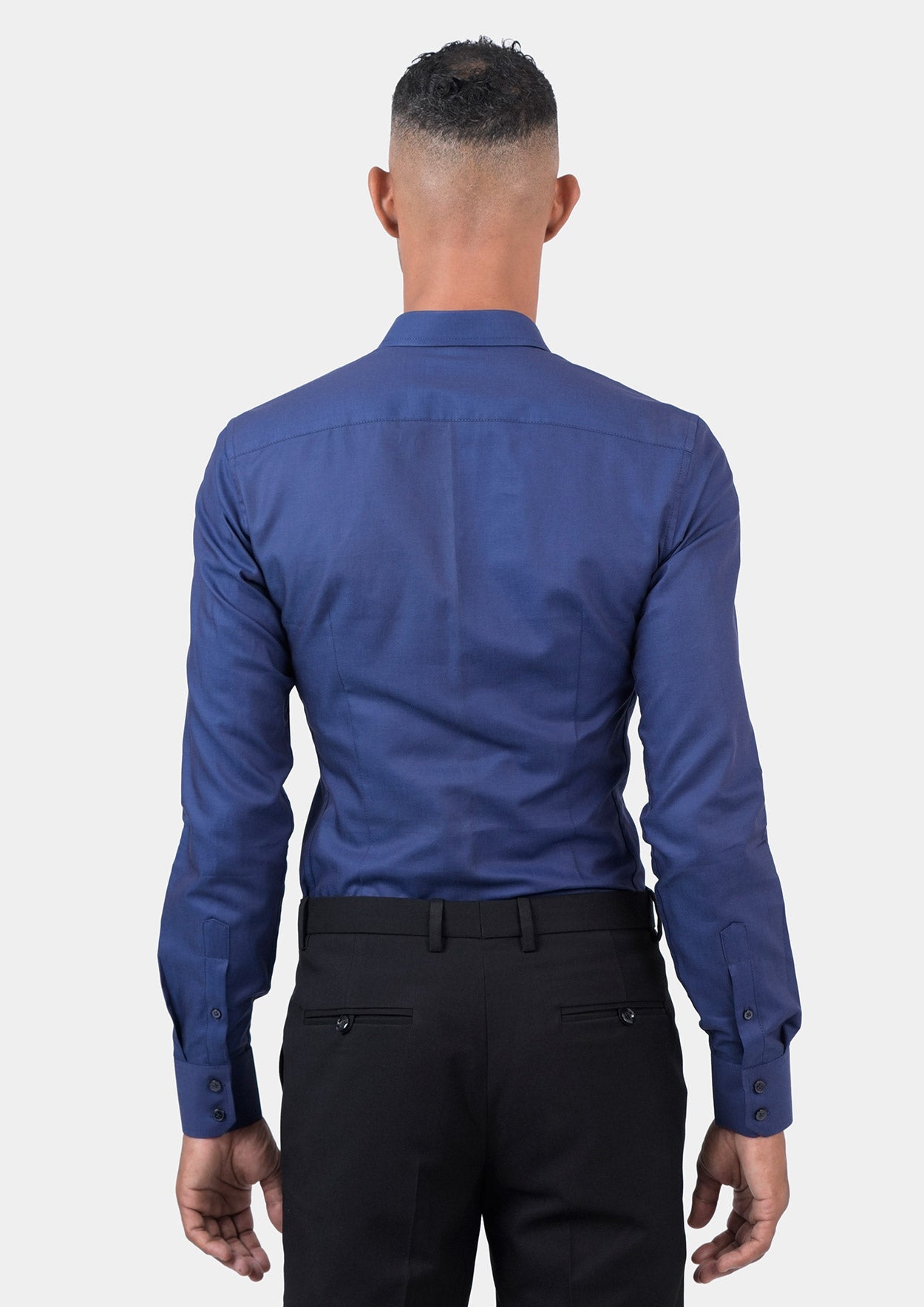Cobalt Blue Micro Dobby Shirt - SARTORO
