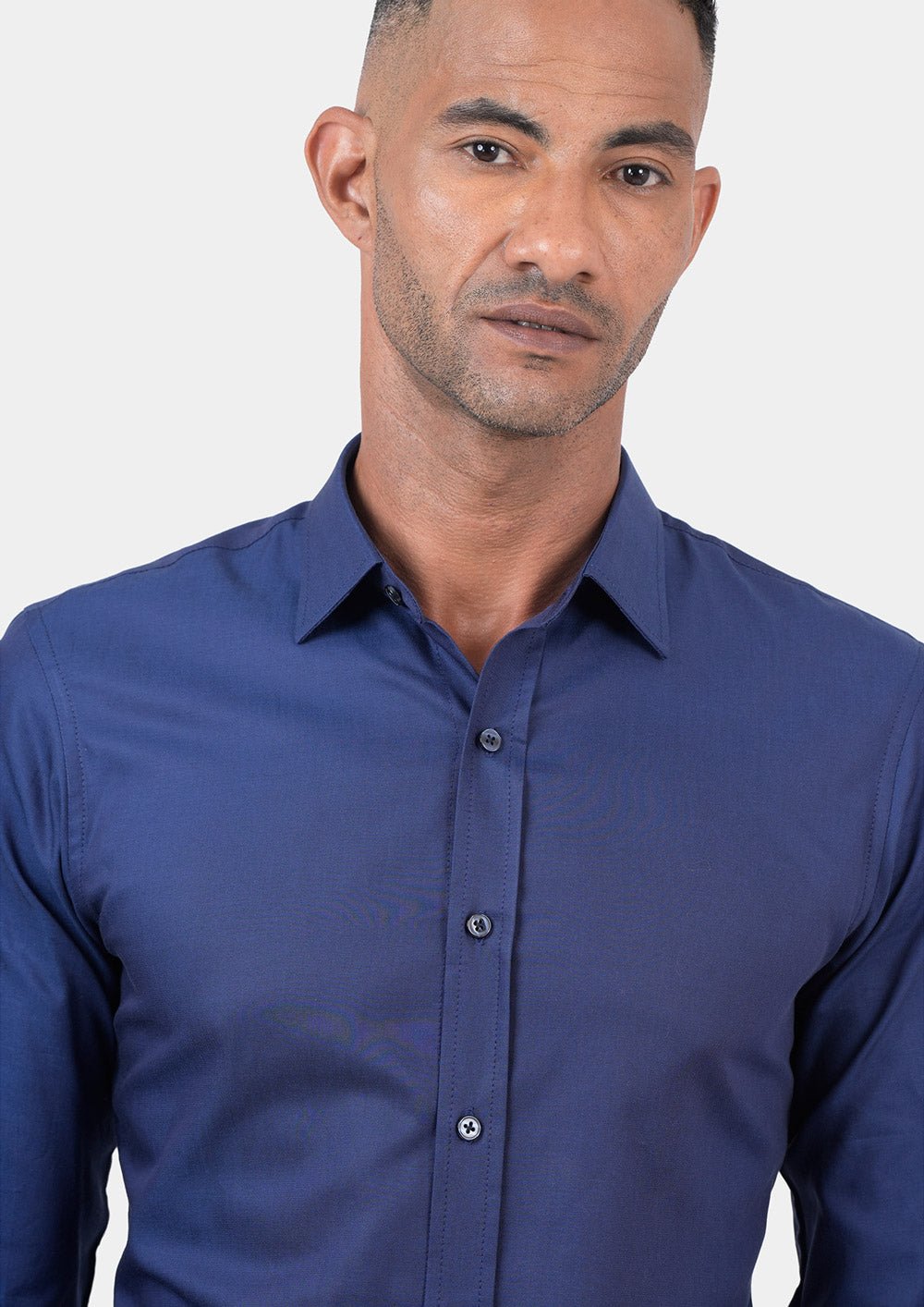 Cobalt Blue Micro Dobby Shirt - SARTORO