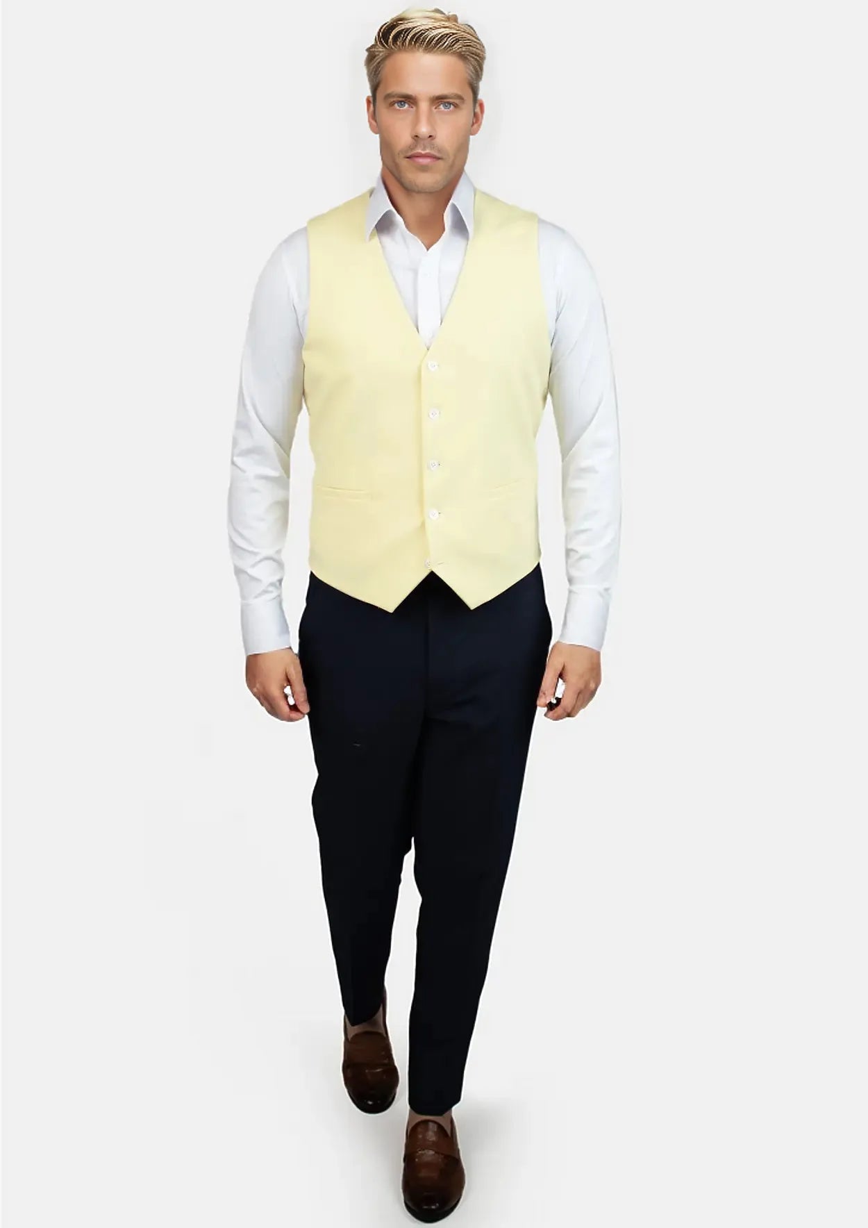 Cream Vest - SARTORO