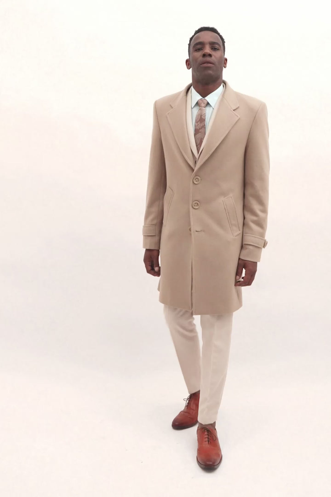 Sand Wool Classic Overcoat