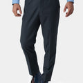 Dark Charcoal Twill Pants - SARTORO