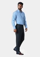 Dark Charcoal Twill Pants - SARTORO706