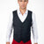 Dark Charcoal Twill Vest - SARTORO