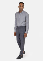 Dark Grey Windowpane Pants - SARTORO294