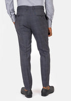 Dark Grey Windowpane Pants - SARTORO6