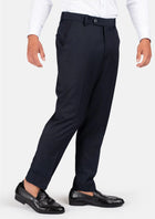 Dark Navy Twill Pants - SARTORO821