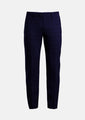 Deep Blue Flannel Windowpane Pants - SARTORO