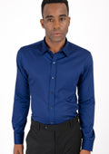 Deep Blue Ultrasoft Bamboo Shirt - SARTORO