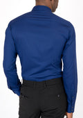 Deep Blue Ultrasoft Bamboo Shirt - SARTORO