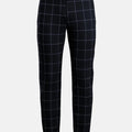 Deep Navy Windowpane Pants - SARTORO