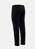 Deep Navy Windowpane Pants - SARTORO