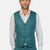 Deep Teal Linen Vest - SARTORO
