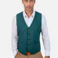 Diamantia Teal Vest - SARTORO