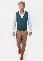 Diamantia Teal Vest - SARTORO485