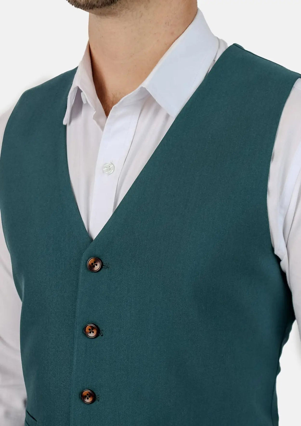 Diamantia Teal Vest - SARTORO