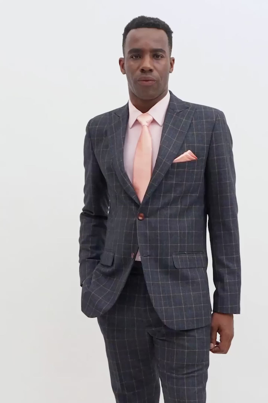 Bryant Spruce Blue Flannel Windowpane Jacket