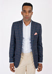Bryant Spruce Blue Flannel Windowpane Jacket