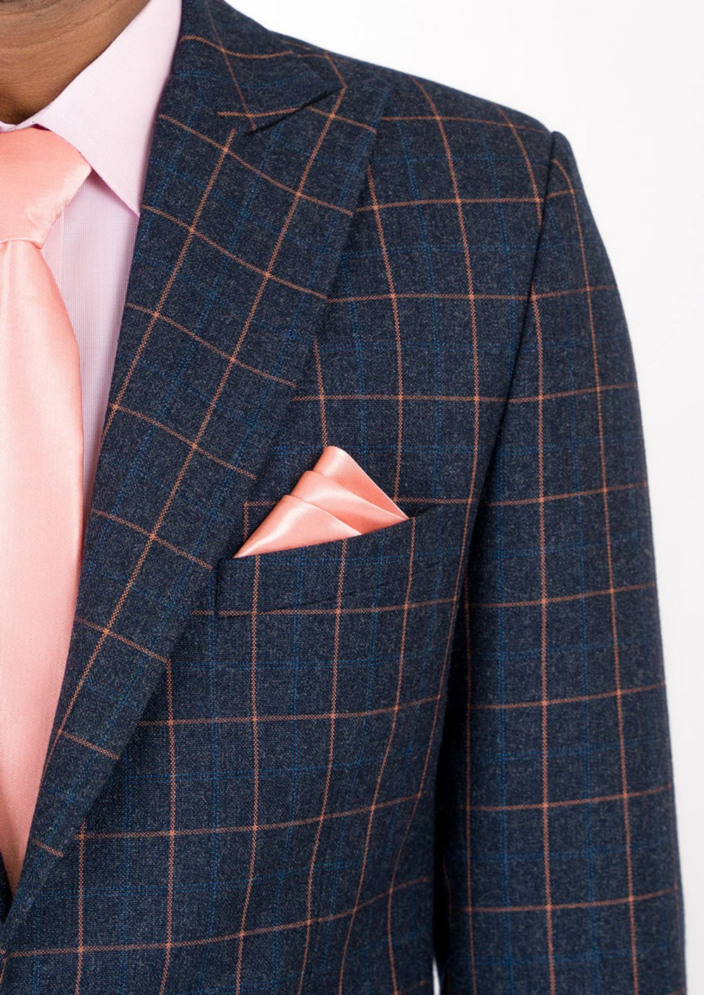 Bryant Spruce Blue Flannel Windowpane Jacket - SARTORO