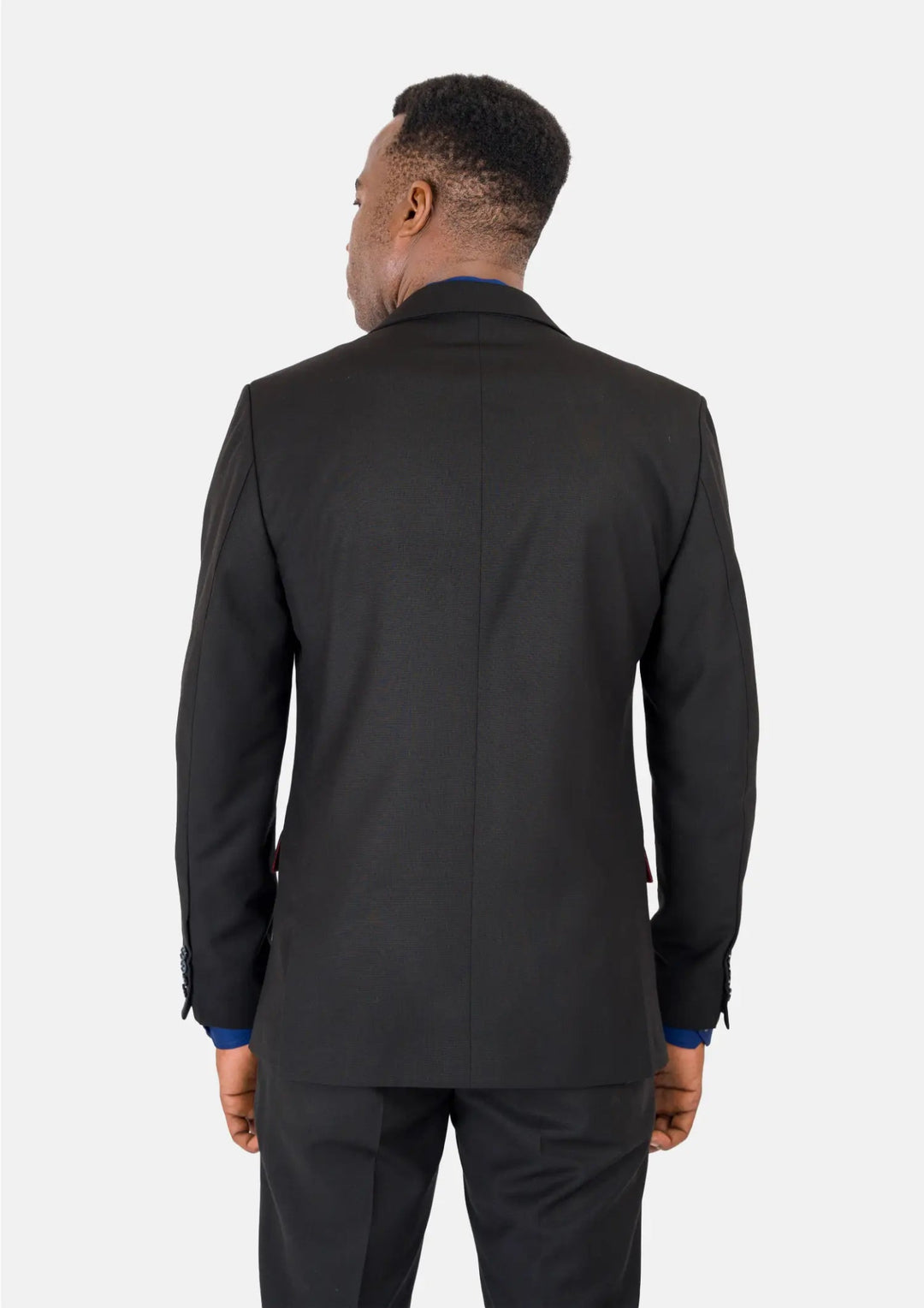 Ellis Black Crosshatch Suit - SARTORO