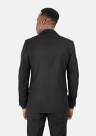 Ellis Black Crosshatch Suit - SARTORO460