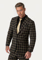 Ellis Black & Gold Check Jacket - SARTORO