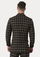 Ellis Black & Gold Check Jacket - SARTORO404