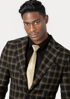 Ellis Black & Gold Check Suit - SARTORO418