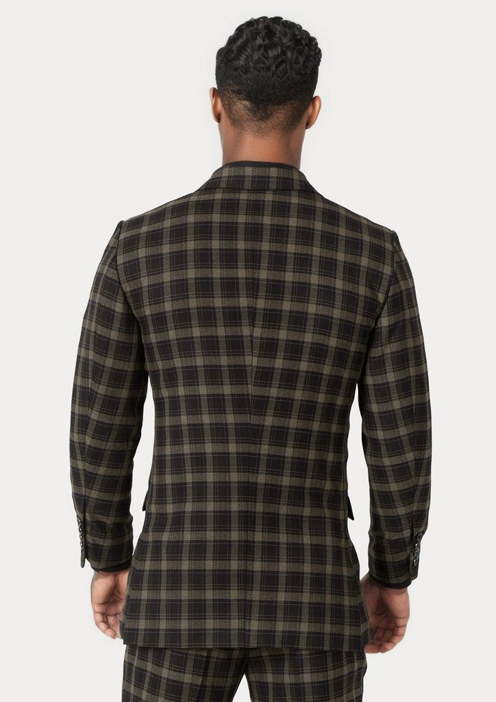 Ellis Black &amp; Gold Check Suit - SARTORO