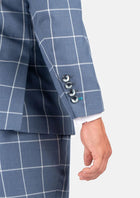Ellis Blue Windowpane Jacket - SARTORO275