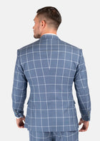 Ellis Blue Windowpane Suit - SARTORO129