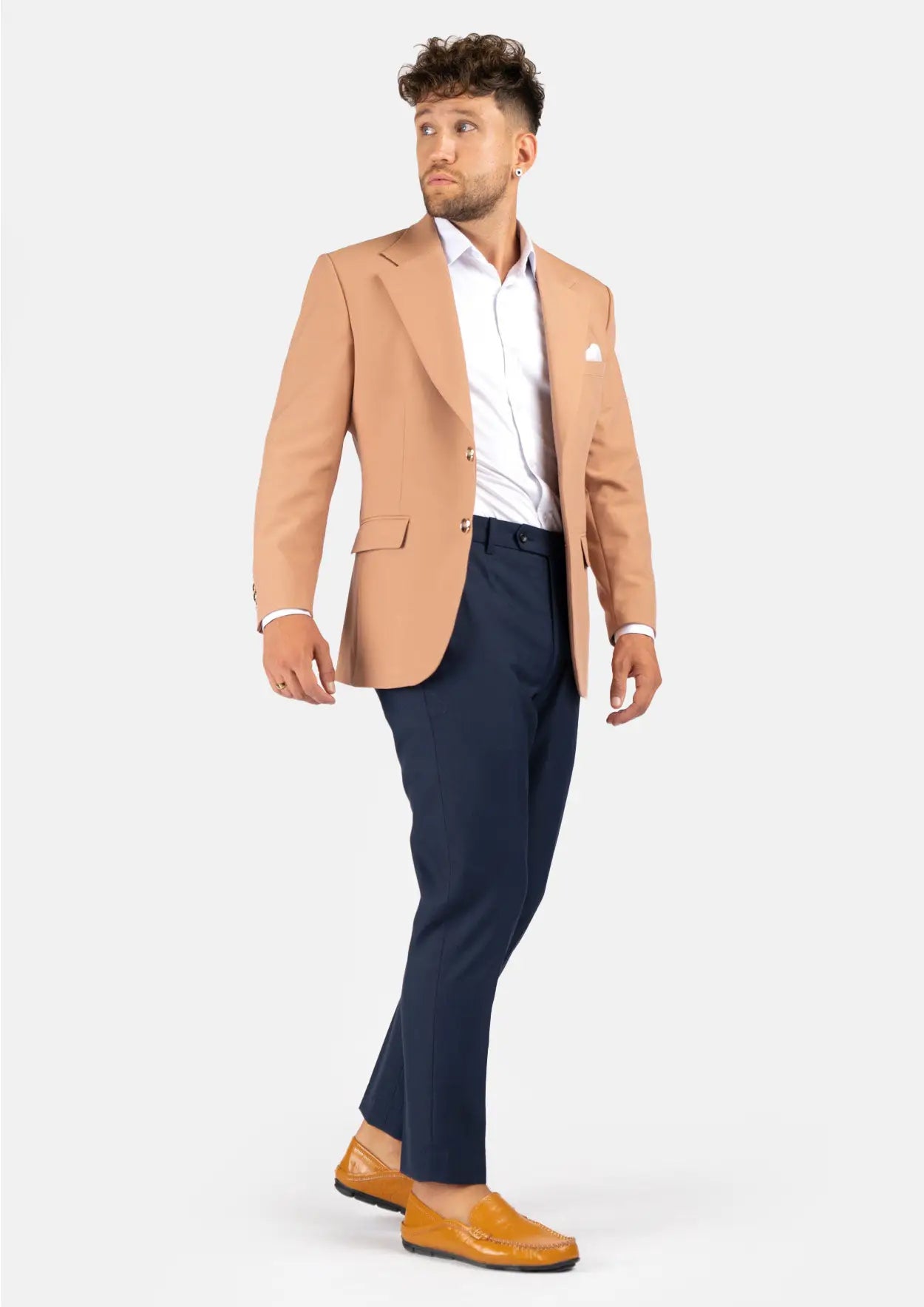 Ellis Camel Stretch Jacket - SARTORO