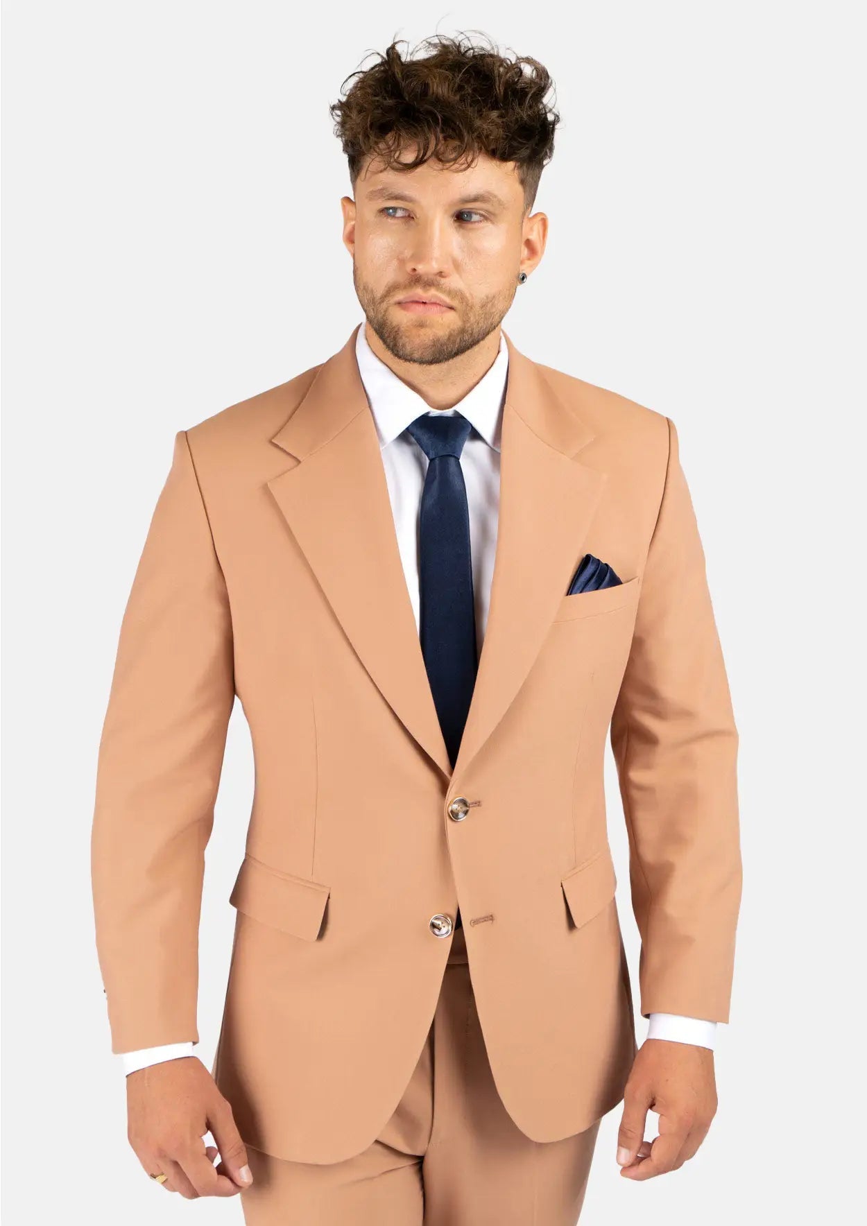 Ellis Camel Stretch Suit - SARTORO