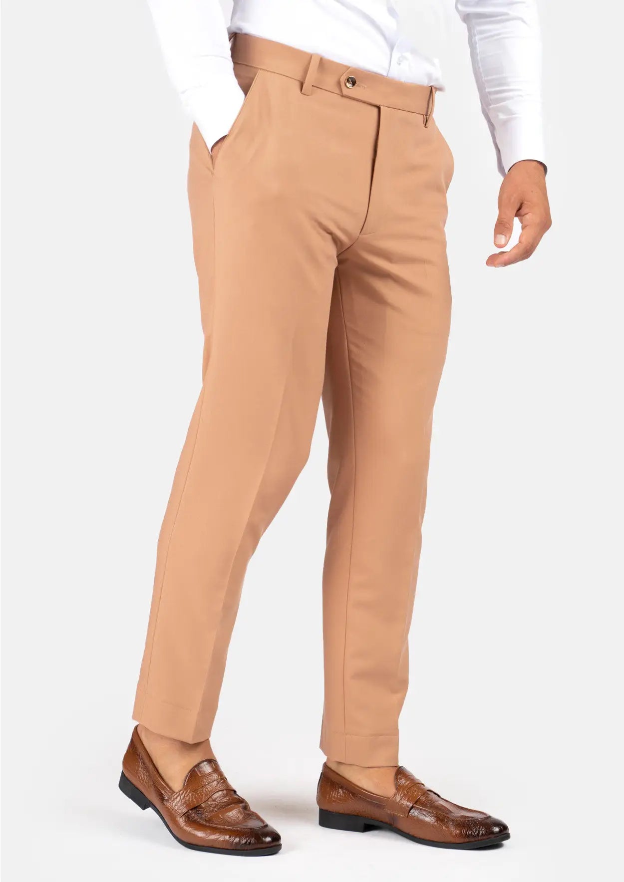 Ellis Camel Stretch Suit - SARTORO
